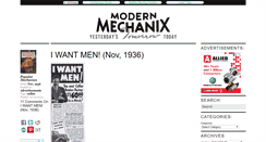 Desktop Screenshot of modernmechanix.com