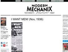 Tablet Screenshot of modernmechanix.com